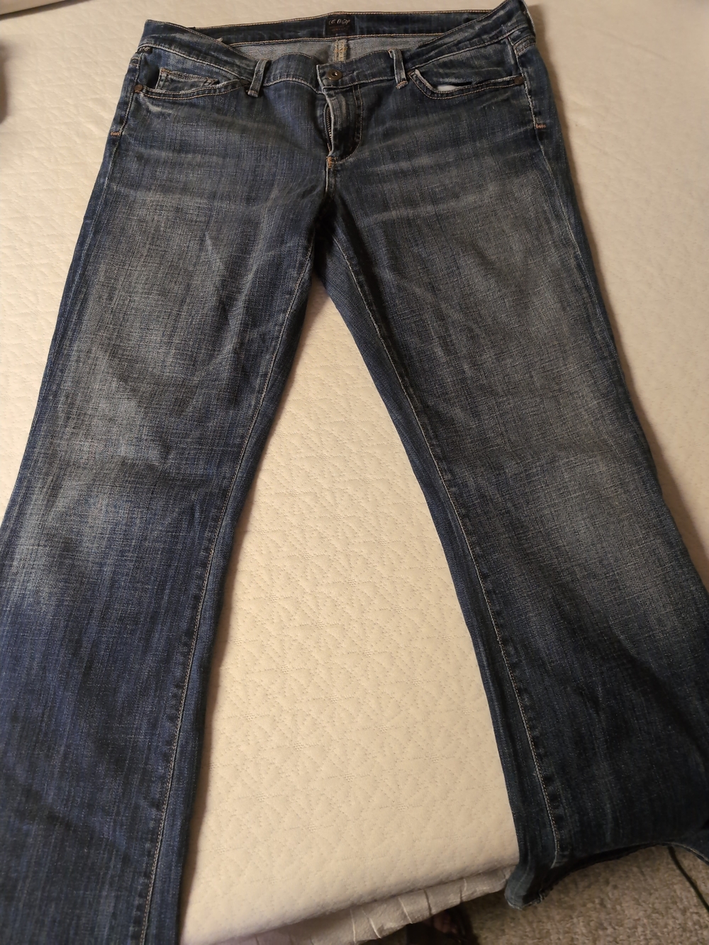 Citizens Of Humanity Faded Blue Flare Jeans